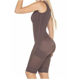 MARIAE FAJAS FQ115 Post Surgery Compression Shapewear Tummy Control Girdle Chocolate S