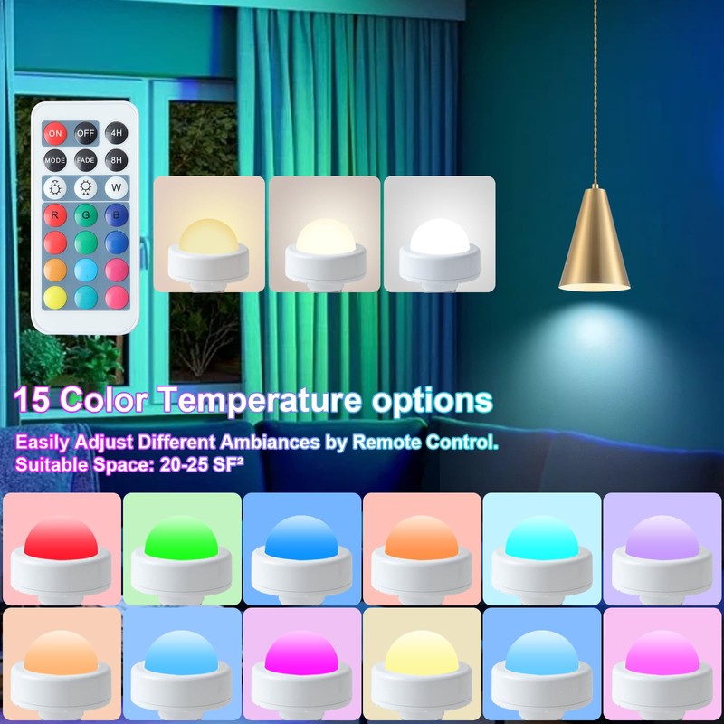 Dijiahua Gold Battery Operated Pendant Lights Kitchen Island 3 Pack