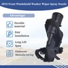 Getfarway Pair Front Windshield Washer Wiper Spray Nozzle 76810-TK4-A11 Compatible