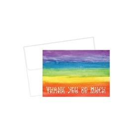 Great Papers! Rainbow Love Thank You Note Card and Envelope, 4.875" x 3.375", 20 count (2017051)