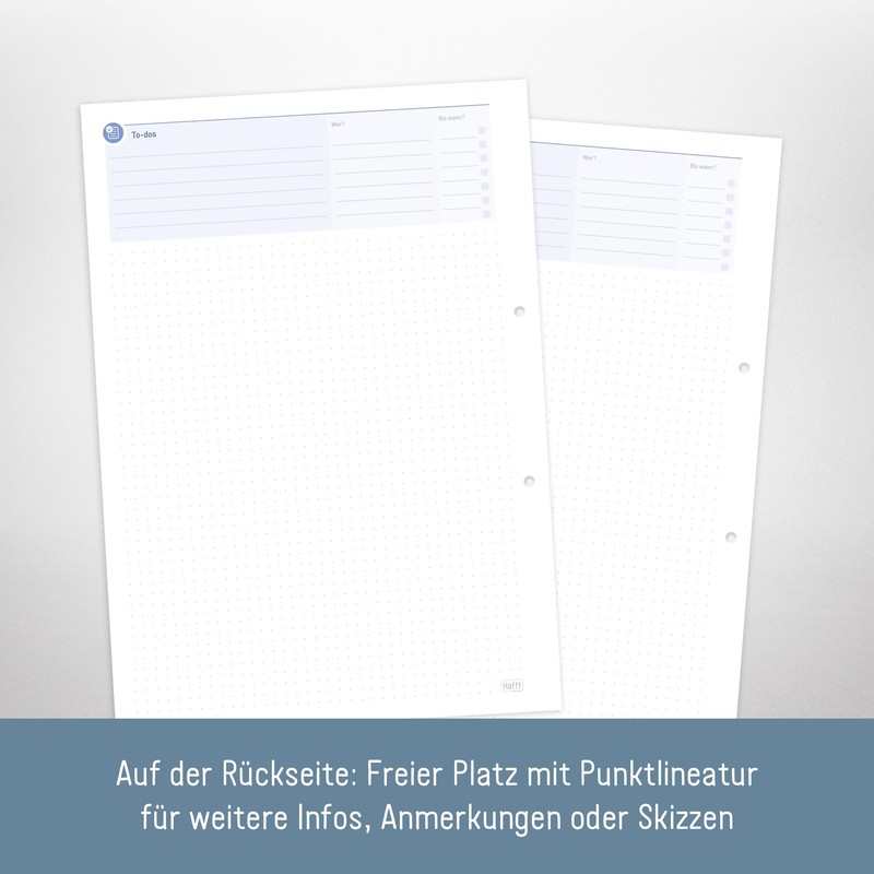 Häfft Call Notes Pad A4, 50 Sheets - Notepad for