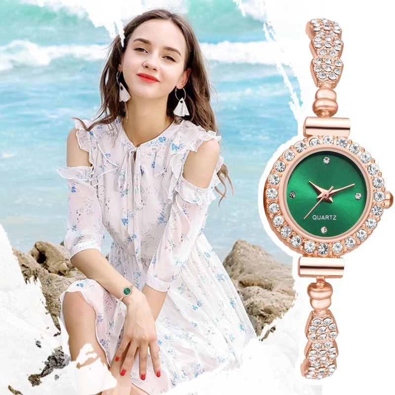 JewelryWe Women's Watch Elegant Analogue Quartz Wrist Watch Women's Small