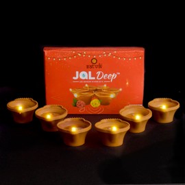 SATVIK Set of 12 Housewarming Jaal Deep – Water Diyas for Festive & Home Decor, Durable Plastic, Traditional Indian Celebration Lighting (Pack of 2)