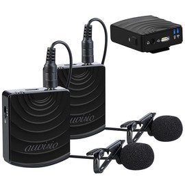 auvisio Microphone Radio Sets: Two Digital Wireless Microphone & Receiver Sets Jack 2.4GHz 25m (Handheld Microphone, Wireless Microphone)