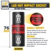 Aiourx 1/2" Drive Lug Nut Impact Socket, 21 x 22
