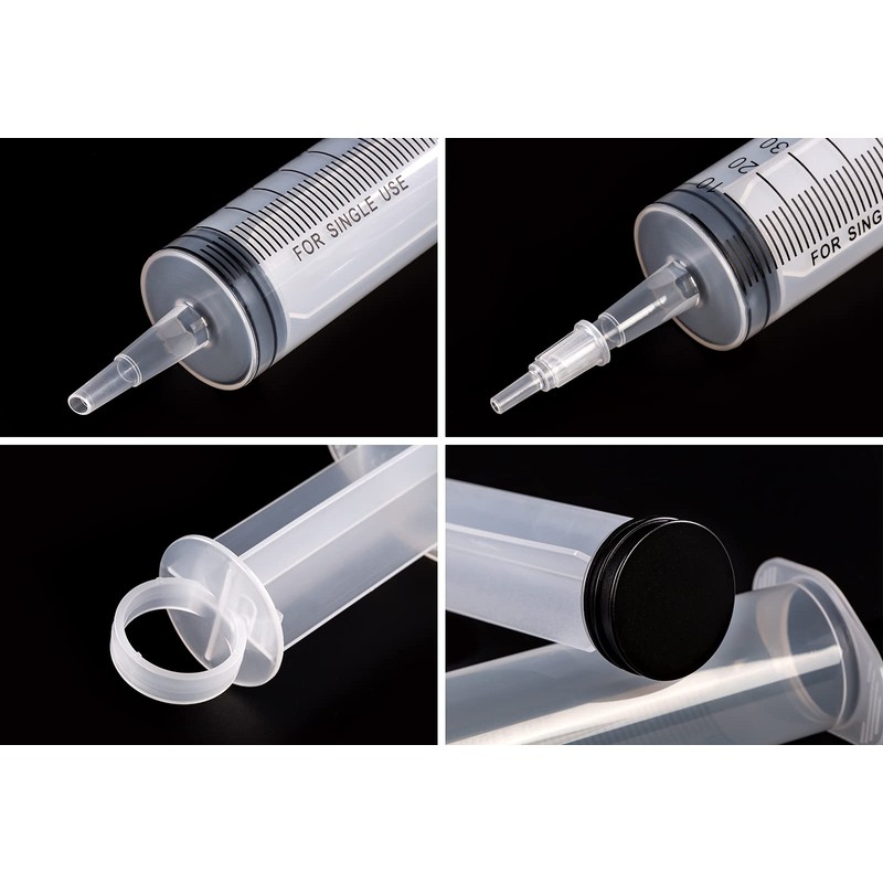 SHAOTONG 100ml Syringe with 40 Inch Tube and Tip Adapter,