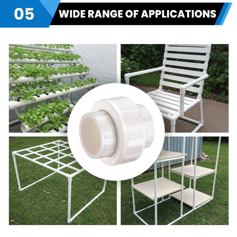 2“ Union Coupling Pipe Fitting (Socket x Socket), 2 Pcs