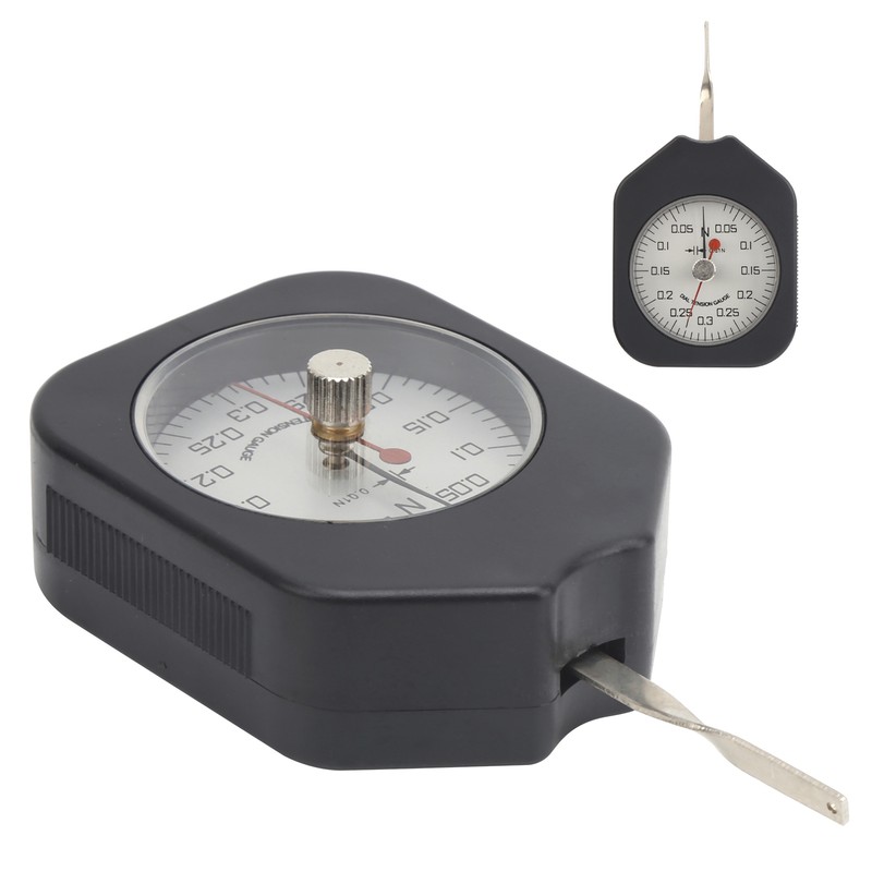 SEN-0.3-2 Dial Tensiometer 0.3N Portable Alloy Double Pointer Tension Gauge
