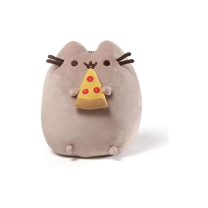 GUND Pusheen snackable de Peluche, Pizza, Gris
