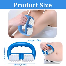 Anti-Cellulite Massager, Anti Cellulite Massage Roller with Handle, Massage Roller for Blood Circulation, Massage Roller for Relaxing Muscles, Manual Roller for Legs, Thighs, Belly