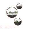 VEVLU 3 Pack Set Wall Planters,Modern Round Glass Wall Planter