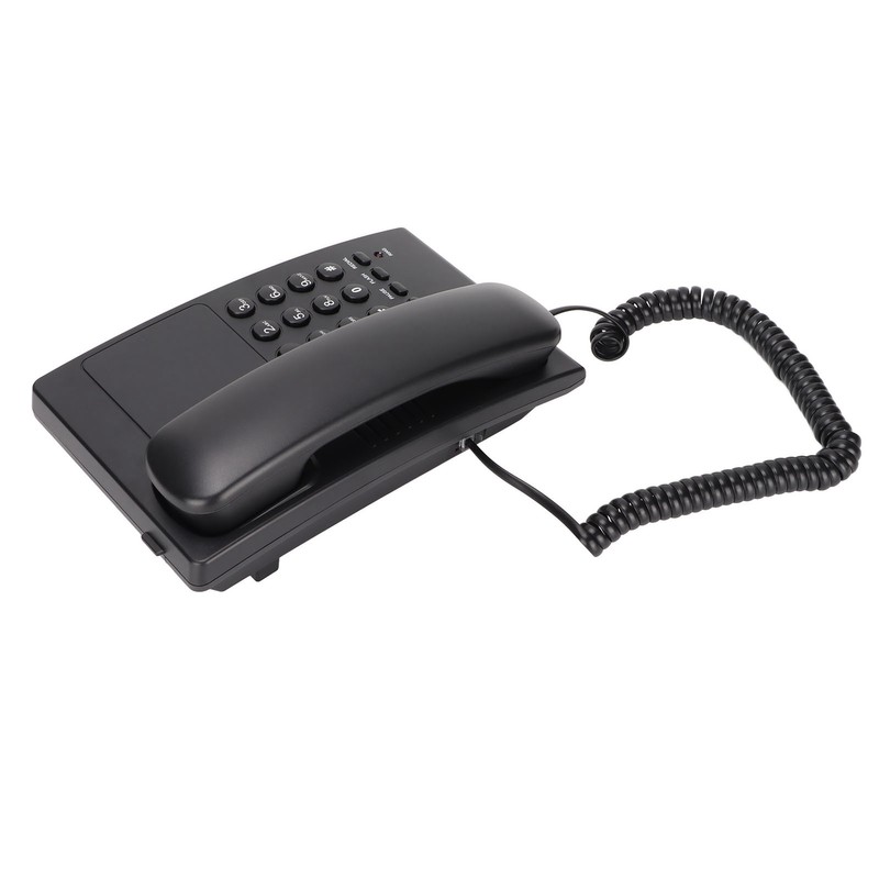 Home Corded Landline LED Indication Bell Mute Hands Free Speed