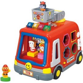Anpanman Full of Sound, Light, and Hand Play! DX Puzzle Fire Truck