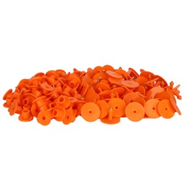 200PCS Thickened Sheep Ear Tag Number Marker Identification Card Information ManagementOrange Ear Tag Without Word