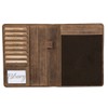 Greenburry Vintage Leather Writing Case A5 Conference Folder Documents College