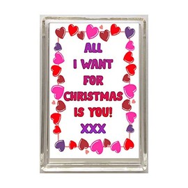 All I Want For Christmas Is You - Fridge Magnet - Gift For Girlfriend Boyfriend Wife Husband