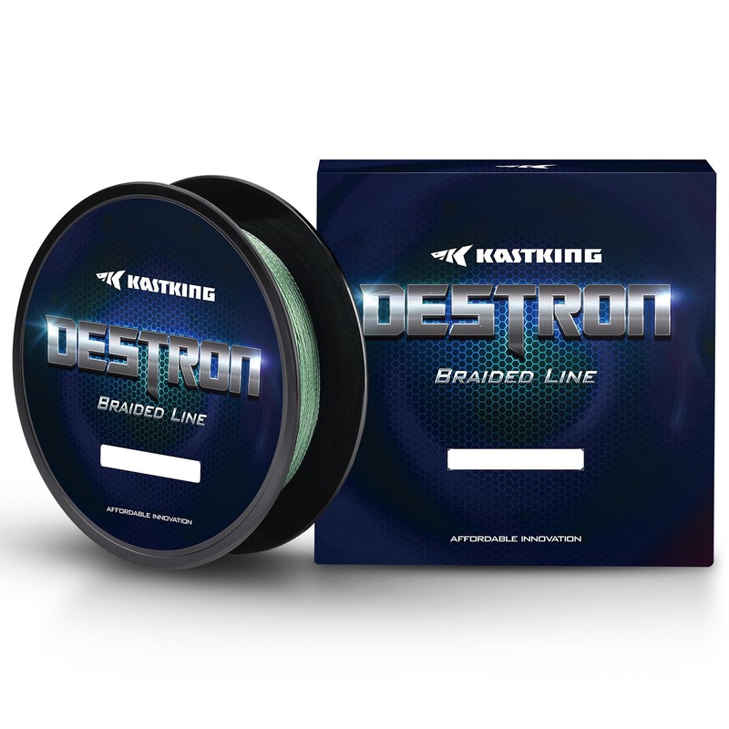 KastKing Destron Braided Fishing Line,Moss Green,20lbs,600 yds