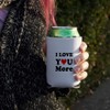 I Love You More with Heart Can Cooler - Drink