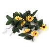 2M 30LED Plastic Simulation Sunflower Green Leaf Light String Home