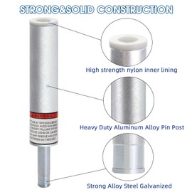 3/4" Boat Seat Pin Post Boat Seat Pedestal Base Post for Mounting,3/4 inch Marine Grade Aluminum Lock-in Pedestal Extension Pin Pole for Pontoon Fishing Bass,Non-Threaded