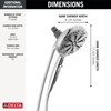 Delta Faucet 6-Spray SureDock Magnetic Shower Head with Handheld Spray,
