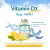 Vitamin D3 Gummies 25µg 1000IU - 60 Natural Lemon Flavour