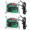 2PCS W1209 Temperature Controller Module,LED Display Digital Thermostat Module with