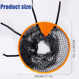 Top Bins Soccer Target Goal, 17.7 inch Diameter Soccer Target for Goal Training Football Soccer Target Net Practice Equipment to Improve Shooting Accuracy, Easy to Attach and Detach (Orange)