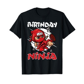 Birthday ninja warrior kids birthday party little ninja T-Shirt