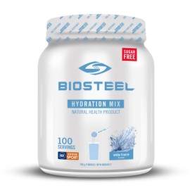 BioSteel Hydration Mix, Great Tasting Hydration with Zero Sugar, and No Artificial Flavours or Preservatives, White Freeze Flavour, 100 Servings per Tub