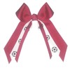 Soccer Small Bow, many colors Cardinal