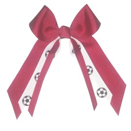 Soccer Small Bow, many colors Cardinal