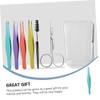 1 Set Eyebrow Trimmer Kit Brow Tweezers Scissors for Makeup