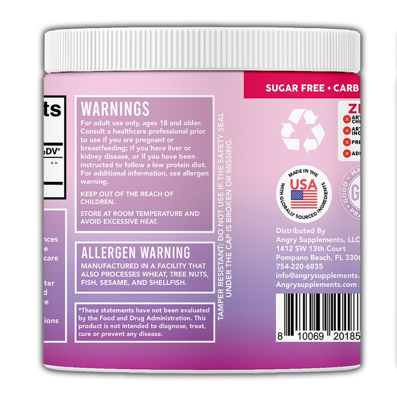 Angry Supplements Angry Supplements Better Booty 100% Creatine Monohydrate for