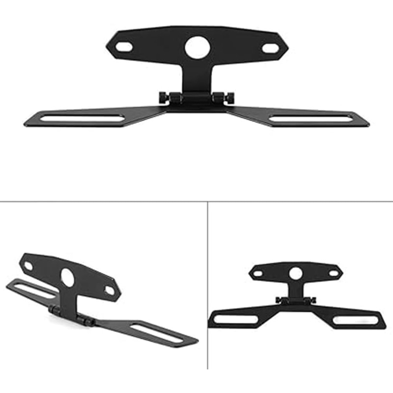 Universal Motorcycle License Plate Holder Adjustable License Plate Tail Light