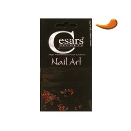 Cesars Nail Art Curve Tear Drops Orange