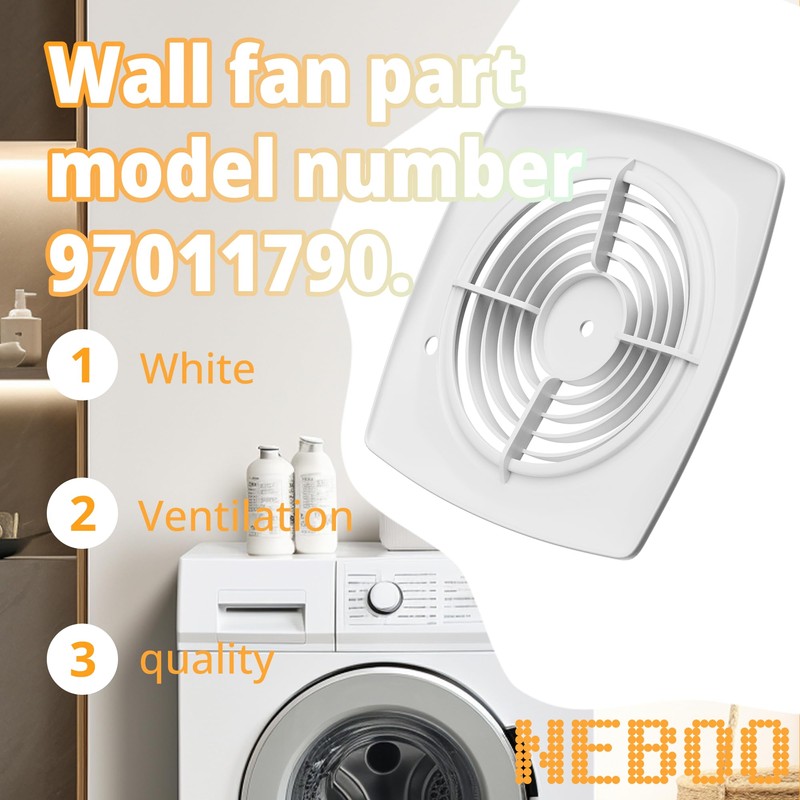 Compatible with Nutone Broan 97011790 Grille Wall Fans Part