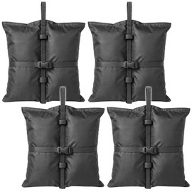 Chaso Tent Weights with Fixed Belt, Tarp Weights, Sand Bag, Heavy Stones, Large Capacity, Set of 4