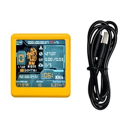 Nerdminer V2 NM Smart BTC Solo Miner 1060 KH/s Ultra Efficient Miner with ESP32, Silent Table Clock Design for Home & Office, Low Power Crypto Lottery Mining Device by OEMGMINER