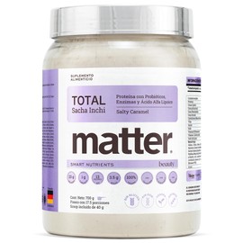 Matter Total Beauty, Proteína Vegana con Probióticos y Enzimas BioCore®, Ceramidas Myoceram® y Ácido Hialurónico, Apoya Piel y Digestión, Bote 700g, S
