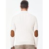 JMIERR Mens Cable Knit Pullover Sweater Heavyweight Loose fit Casual
