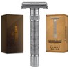 VIKINGS BLADE Adjustable Double Edge Safety Razor + Luxury Case.