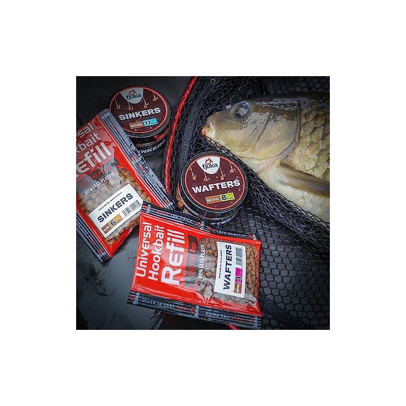 Fjuka Wafters 8mm | Natural | Hookbait Pot | Semi-Buoyant