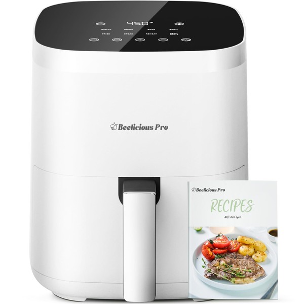 Air Fryer, Beelicious 8-in-1 Smart Compact 4QT Air Fryers,Shake Reminder,450°F