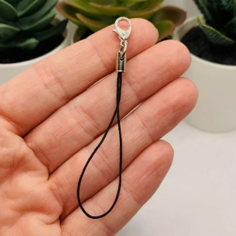 HappyHome 100pcs Straps Lobster Claw Clasps with Hooks Strap Cord