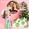 100 Pcs Thick Seamless Spring Hair Ties, Ponytail Holders Hair