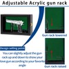 Medikaison Handgun Pistol Revolver Gun Display Case Wall Mount Lockable