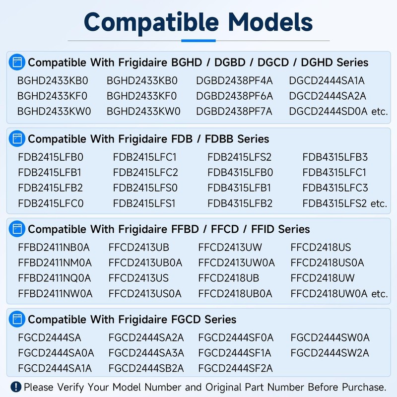 LEYURISE 13.6" Dishwasher Door Cable Compatible with Frigidaire 154578801