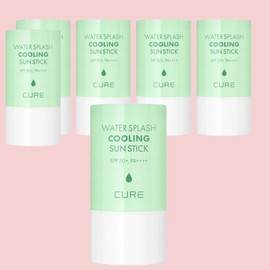 Kim Jeong-moon Aloe Cure Water Splash Cooling Sun Stick SPF50+ PA++++, 23g, 6 pieces / 김정문알로에 큐어 워터 스플래쉬 쿨링 선스틱 SPF50+ PA++++, 23g, 6개