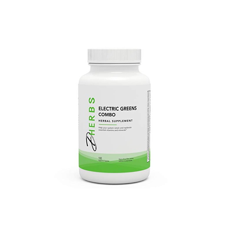 Dherbs Electric Greens Combo, 100-Count Bottle